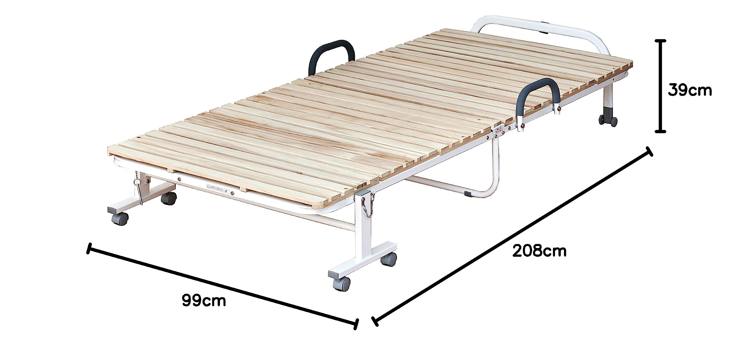 カグワールド 折り畳みベッド すのこベッド コンパクト キャスター付き 通気性 キャスター付き 折りたたみスノコベッドラクネル | ベッド,シングル
